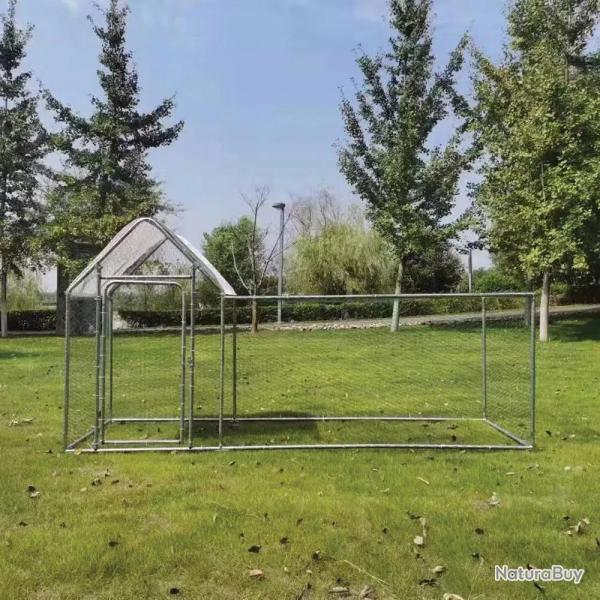 Enclos à volailles 3x1x1,5 m avec bâche Robuste et pratique