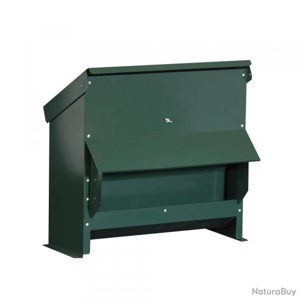 Mangeoire trmie galvanise verte anti gaspillage 10, 20 ou 25L 25 L