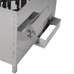 Plumeuse professionnelle Cylindra inox 144 doigts 0,75kW