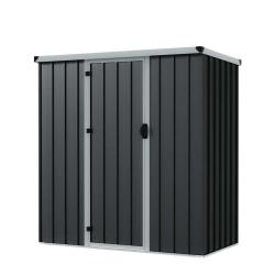 Abri de jardin métal compact avec porte battante 1,40 m²