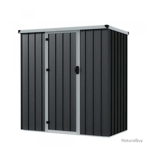 Abri de jardin métal compact avec porte battante 1,40 m²