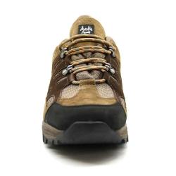 Chaussures Mire cuir toile randonnée marron kaki 40