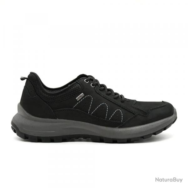 Chaussures basses Dick noires cuir souple imperméable 41
