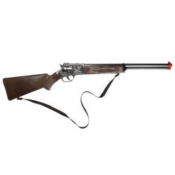 Fusil Cowboy Rifle Enfant Barillet 12 Coups Crosse Imitation Bois