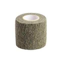 Bande auto-agrippante kaki 5 cm x 4,5 m - Réutilisable