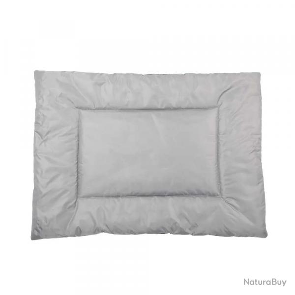 Matelas antidérapant gris 300D 90x65 cm pour chien