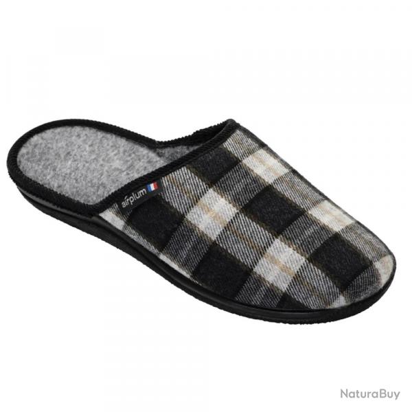 Chaussons mules Walter gris homme - confort & semelle Airflex 41