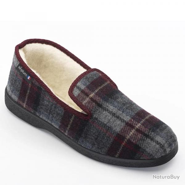 Chaussons fourrés Polaine bordeaux - charentaise Airplum Made in France 46