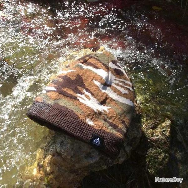 Bonnet Rainshell camo marron Verjari - étanche et respirant