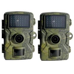 Lot 2 caméras de chasse 12MP LEDs invisibles IP66 - Vision nocturne
