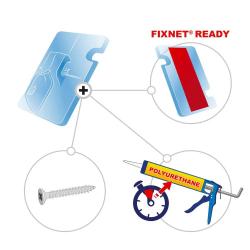 Fixation de protection filet FIXNET à l'unité ou par 500 1