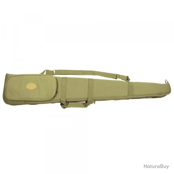 Fourreau double carabine 117 cm - toile verte robuste avec bretelle