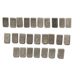 Alphabet pour pince à tatouer 5 mm - Lettres A à Z sans I,O,Q
