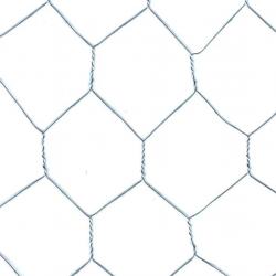Grillage galvanisé maille hexagonale 50 mm hauteur de 0,5 à 2 m 0,5 x 25 m