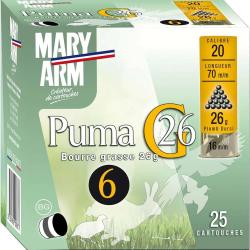 Boite de 25 cartouches PUMA bourre grasse 20/70 26g pb 9