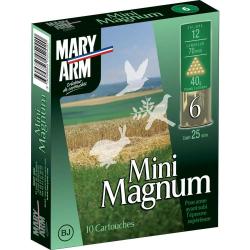 Boite de 10 cartouches MINI MAGNUM bourre jupe 12/70 40g