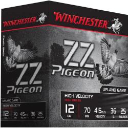 Boite de 25 cartouches ZZ Pigeon bourre jupe 12-70 36g 415m/s