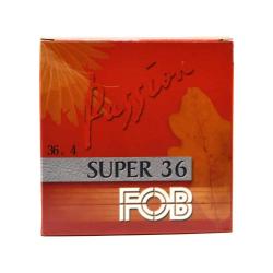 Boite de 25 cartouches Super 36 bourre jupe 12/70 BJ 36g 395m/s Plombs 6