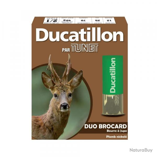 Lot de 40 cartouches cal.12/70 bourre jupe "Duo Brocard" 390m/s