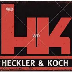 Plaque décorative vintage heckler & koch LIVRAISON GRATUITE