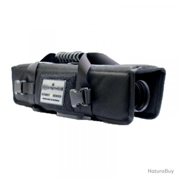 Sacoche tactique noire pour lunette Schmidt & Bender - Taille L