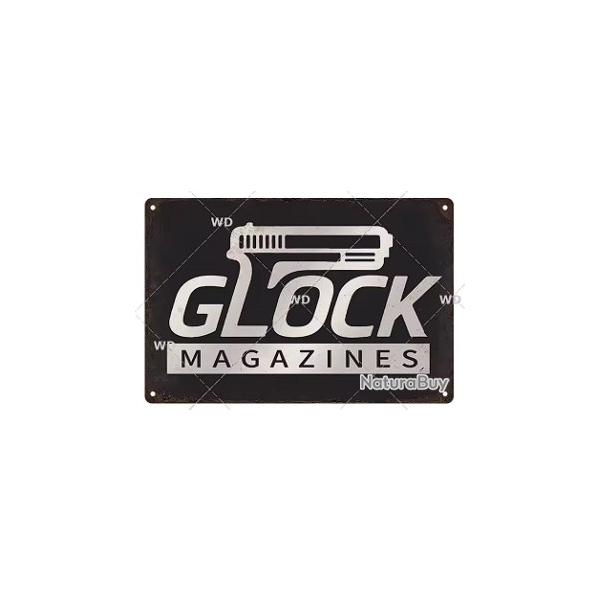 Plaque dcorative vintage glock V2 LIVRAISON GRATUITE