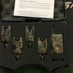 Coffret 4 détecteurs Carpe PROWESS INSEDIA C version camo avec centrale