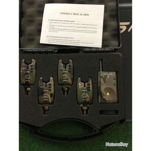 Coffret 4 dtecteurs Carpe PROWESS INSEDIA C version camo avec centrale