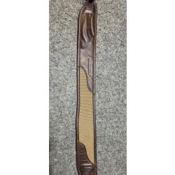 Bretelle BLASER en canvas/cuir avec grenadière marron