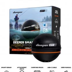Sondeur/Echosondeur DEEPER PRO + 2 (Wifi,GPS,3 faisceaux...)