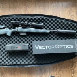 BERGARA - CARABINE B14 EXTREME SIERRA - 46CM - Moderateur Optima - Vector Optic 5-30X56