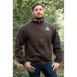 VESTE TRUCKER MOLLETONNEE MARRON