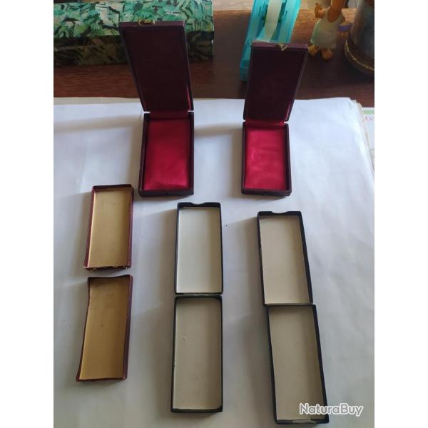 LOT DE 5 BOITES POUR MEDAILLE DECORATION