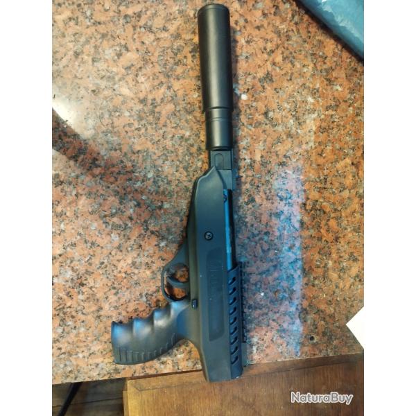 Pistolet à plomb BO Manufacture Langley Silencer - Cal. 4.5 10 Joules - 10 Joules /  a réparé