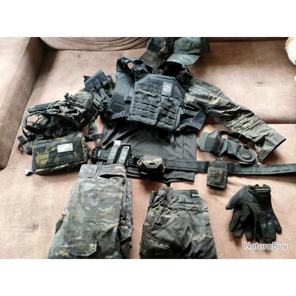 Lot quipement airsoft Camo MCBK