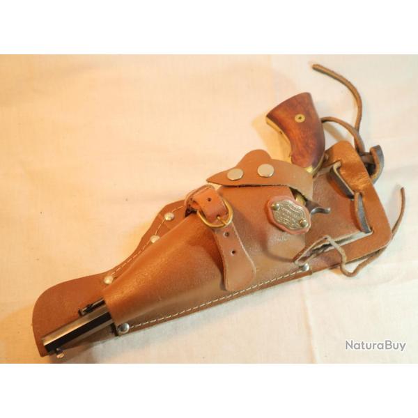 WESTERN - Étui cuir pour pistolet ou autre AUSTRALIAN SAFARI - ref EBR24ETU001