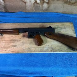 Thompson M1A1 GBB  version bois & métal  réplique reconditionnée, réaliste & historique