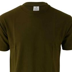 T-shirt manches courtes coupe droite 100% coton kaki S à 3XL L