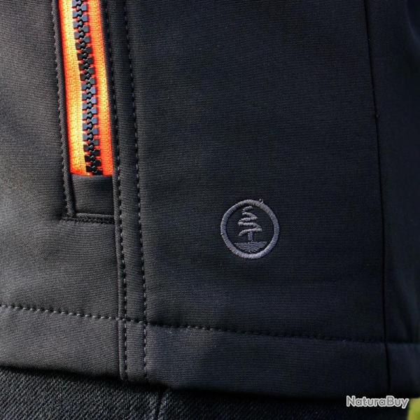 Veste softshell femme Alba 4 poches polyester noir XXS à 2XL L