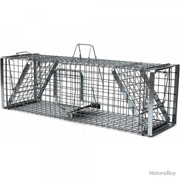 Cage-pige Hardy 3 ressorts trappe 60 2 entres L 102 ou 150 cm 150x34x34cm