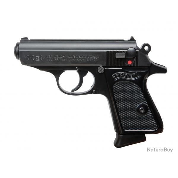 PISTOLET PIST PPK WALTHER CAL 380 ACP, 6 COUPS - BLACK