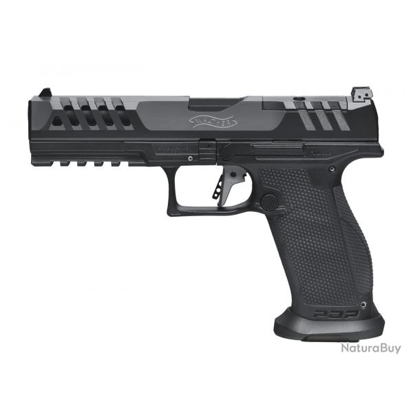 PISTOLET PIST PDP MATCH POLYMERE FULL SIZE WALTHER 5'' CAL 9X19, 18/20 COUPS