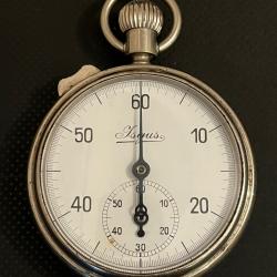Montre chronomètre gousset ISGUS de 70 mm