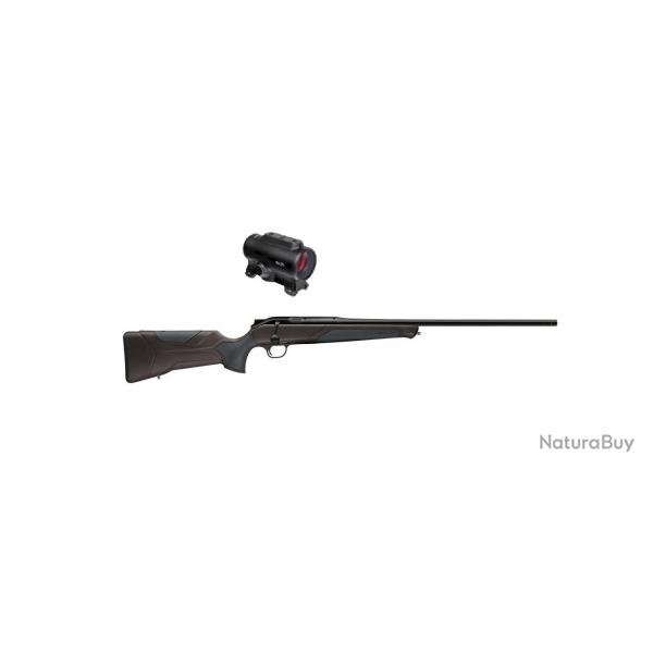 PAck Carabine BLASER R8 Professional 2.0 marron noire cal.300win mag + point rouge RD20 (80224708)