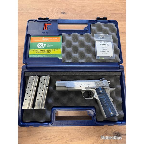 Pistolet Colt 1911 Inox Modle Governement Competition Sries 70 Calibre 9x19