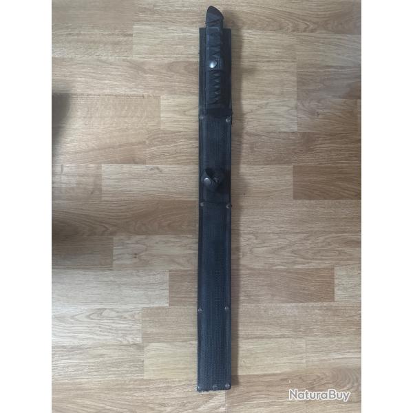 Épée katana lame droite noire