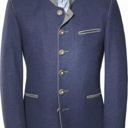 Veste autrichienne traditionnelle homme bleu et gris XXXL