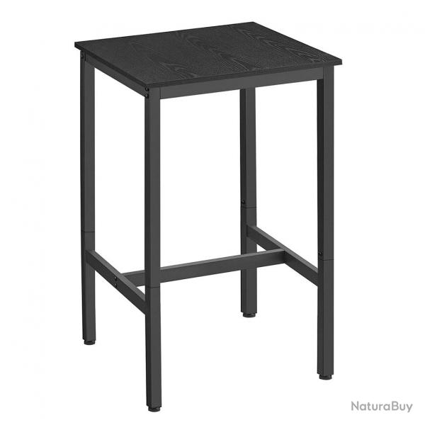 Table haute table de bar carrée cadre en acier 60 x 60 x 92 cm montage facile pour cuisine salon st