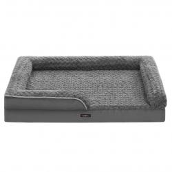 Panier pour chien lit pour animal orthopédique mousse alvéolée bords surélevés rembourrés housse am