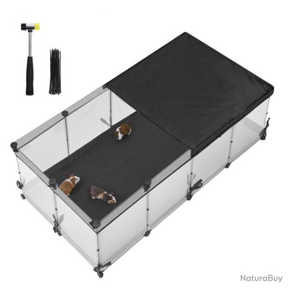 Parc enclos enclos pour petits animaux panneaux semi-transparents toile respirante tapis imperméabl